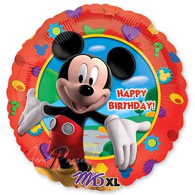 Фольгированный шар Happy Birthday, Микки